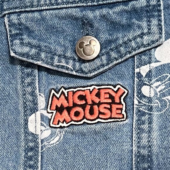 NWT Disney Mickey Mouse 2 Piece Denim Jacket and T Shirt Kids Size 5 - Picture 5 of 5